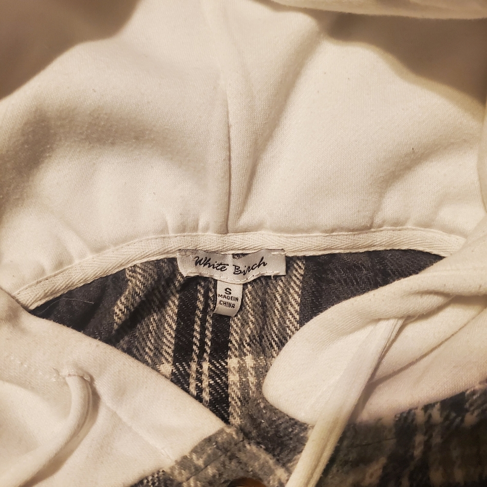 Womens flannel hooded sweatshirt - Picture 4 of 4